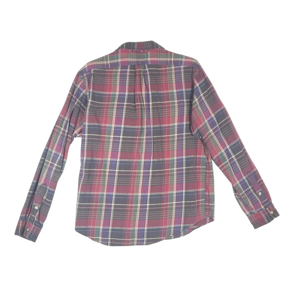 Polo Ralph Lauren Shirt Mens XL Multicolor Plaid Cotton Button Down